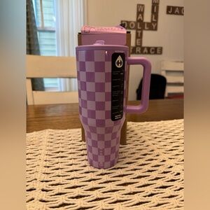 HydroJug Traveler Lavender Checkers 32oz